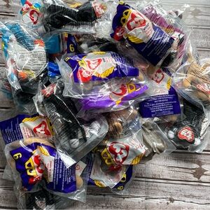 Lot 33 Ty beanie baby teeny mini  happy meals mcDonalds party favors teacher vtg